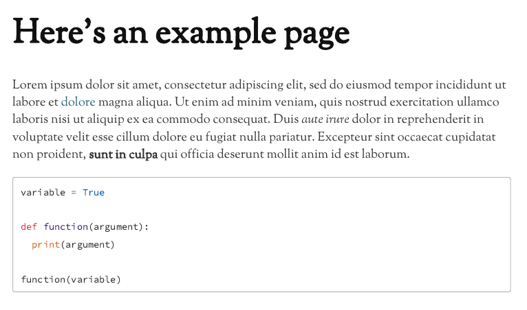 An example image of a PDF exported from Deepdwn